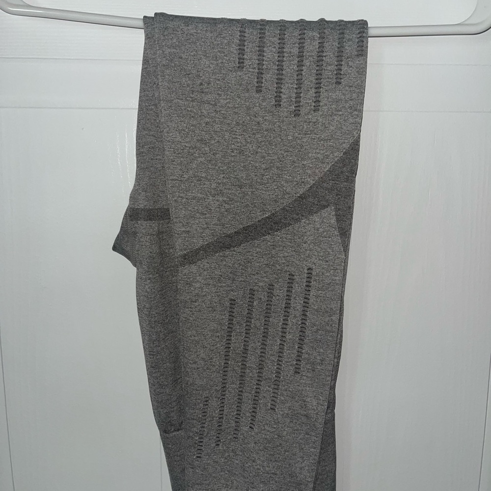 Gray Patterned Leggings